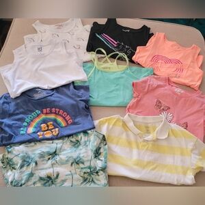 Girls T SHIRT and Tank Top lot 6/7/8